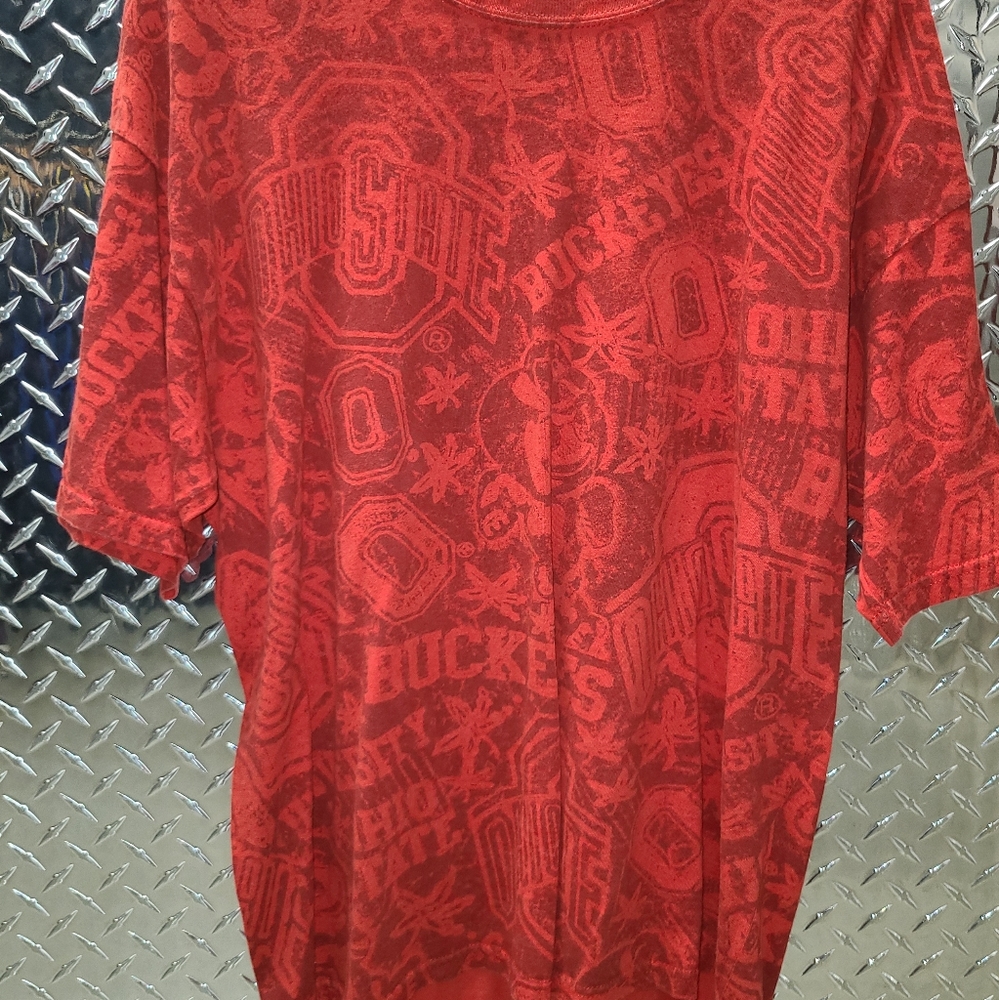 Vintage all over print Ohio state shirt